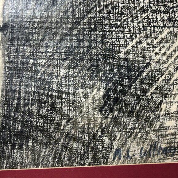 Vintage Original Pencil Drawing of Janis Joplin 1970's - 18x24 Signed - Picture 3 of 6